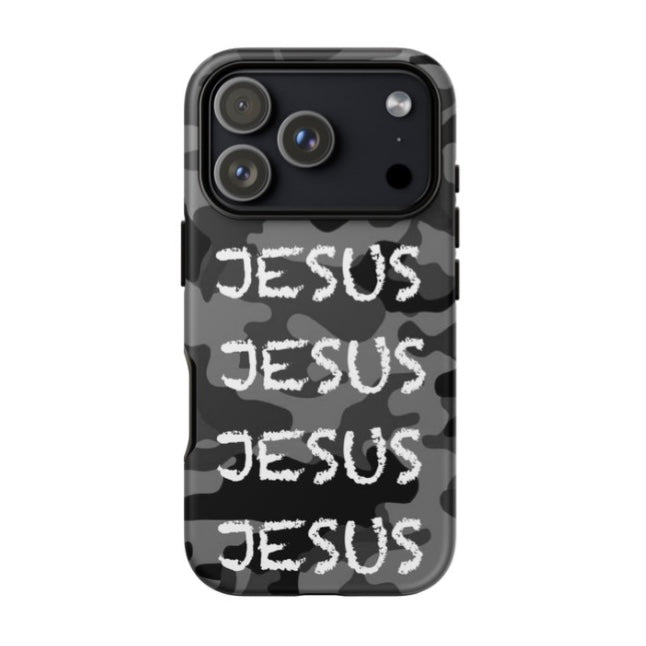 Grey Camo iPhone 17 Case